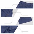 thumbnail image 4 of Ohufall Sets for Men Turndown Collar Button Long Sleeve + Zipper Straight Solid Color Pants Set, 4 of 4