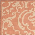 SAFAVIEH Courtyard Dara Damask Indoor/Outdoor Area Rug, 6'7