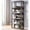 Walnut, variant on Furniture of America Rubus 4-Shelf Etagere Bookcase, Walnut