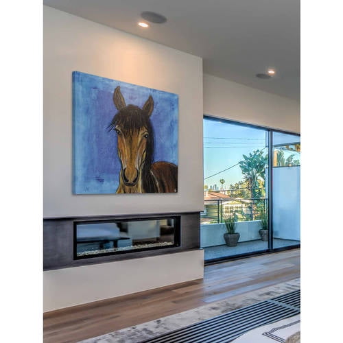 "Hidalgo Mustang Horse" Painting Print on Wrapped Canvas