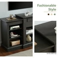 thumbnail image 4 of MDQMD Farmhouse Entertainment Center Cabinet with Open Shelves,TV Stand with Large Storage,TV Consoles for Living Room for Storage,Rustic Gray, 4 of 10