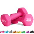 thumbnail image 1 of Balelinko Equipo de gimnasio en casa Entrenamientos Entrenamiento de fuerza Pérdida de peso Pilates Pesas Juegos de yoga Pesas libres para mujeres, hombres, personas mayores y jóvenes, 6 libras, par r, 1 of 1