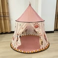 thumbnail image 3 of Wosthever Tienda tipi con diseños y patrones atractivos para niños Fácil de jugar para niños Magical Kingdom Kids Play carpas, 3 of 5