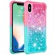 thumbnail image 2 of Funda para iPhone X/iPhone XS Transparente con Brillos Carcasa Protectora Antigolpes con Glitter Brillante, 2 of 5