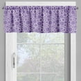 thumbnail image 4 of Ambesonne Mauve Valance & Curtain, Abstract Fractal Circles, 55"x36", Violet White, 4 of 6