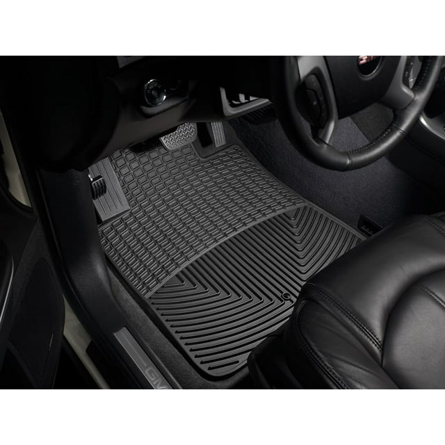 Weathertech Floor Mat W415 All-Weather; Direct-Fit; Deeply Sculpted Channels; Black; Thermoplastic Elastomer TPE; 2 Piece