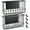 Black, variant on NiHome Magnetic Metal Basket Organizers 2PCS Medium & Small, Versatile Storage for Kitchen & Office Holds Up to 14 lbs, Easy Attach to Refrigerator or Any Magnetic Surface, Space-Saving Design(Black)