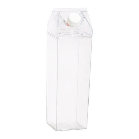 CAROOTU Milk Carton-Shaped Water Bottle - Clear | Walmart Canada