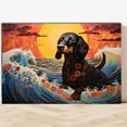 thumbnail image 4 of Thuan Dachshund Dog Art Print Canvas, Dog Canvas Wall Art Painting Decor, Dog Pop Art Home Decor Artwork For Bedroom Living Room Bathroom decor, 4 of 6