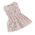 thumbnail image 1 of Dog Girl Dress, Soft Comfortable Easy To Clean Dog Dress Floral Pattern Beautiful Breathable  For Dogs For Spring XS,S,M,L, 1 of 8