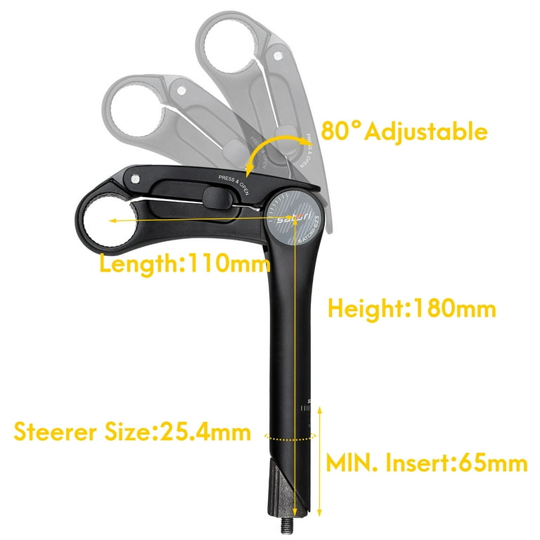 SATORI EZ3 QUILL Bike Bicycle Riser Extension Adjustable Stem - Main Image