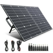 SWAREY Foldable 100 Watt 100W Solar Panel Monocrystalline for 12V RV, Boat, Outdoor Camping