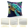 thumbnail image 4 of COMIO  Just Me Who Loves Turtles Hearts Throw Pillow Cover Funny Ocean Animal Themed Decor for Home Bedroom Living Room Girls Room,Gifts for Sea Animal Turtle Lovers Girls Women, 4 of 5