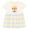 thumbnail image 3 of Inktastic Cute Kawaii Popcorn Girls Baby Dress, 3 of 5