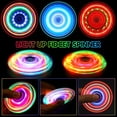 thumbnail image 2 of Paquete de 2 Fidget Spinners, juguetes antiestrés iluminados de Navidad para niños y adultos, juguetes antiestrés que brillan en la oscuridad para adolescentes, niños y niñas, premios para el aula par, 2 of 5