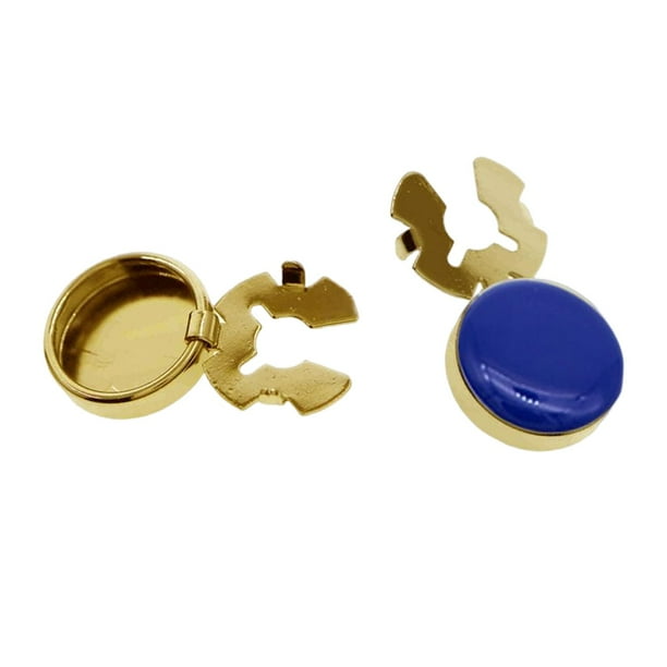 Gemelos de 2 piezas Yuyangstore para hombres decoración de camisas fundas de botones Azul