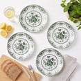 thumbnail image 5 of Vesteel 12 Pieces Bowls and Plates Set, Floral Ceramic Dinnerware Set for 4, Porcelain Tableware Dishes Set for Kitchen, Dining, Microwave & Dishwasher Safe, Vintage Green, 5 of 10