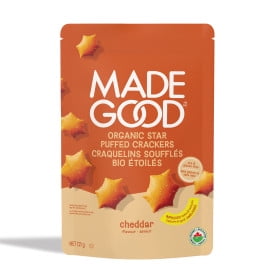 MadeGood Cheddar Star Puffed Crackers, 121 g