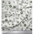 thumbnail image 1 of Soimoi Poly Georgette Fabric Chick,Egg & Rabbit Animal Print Fabric by Yard 42 Inch Wide, 1 of 3
