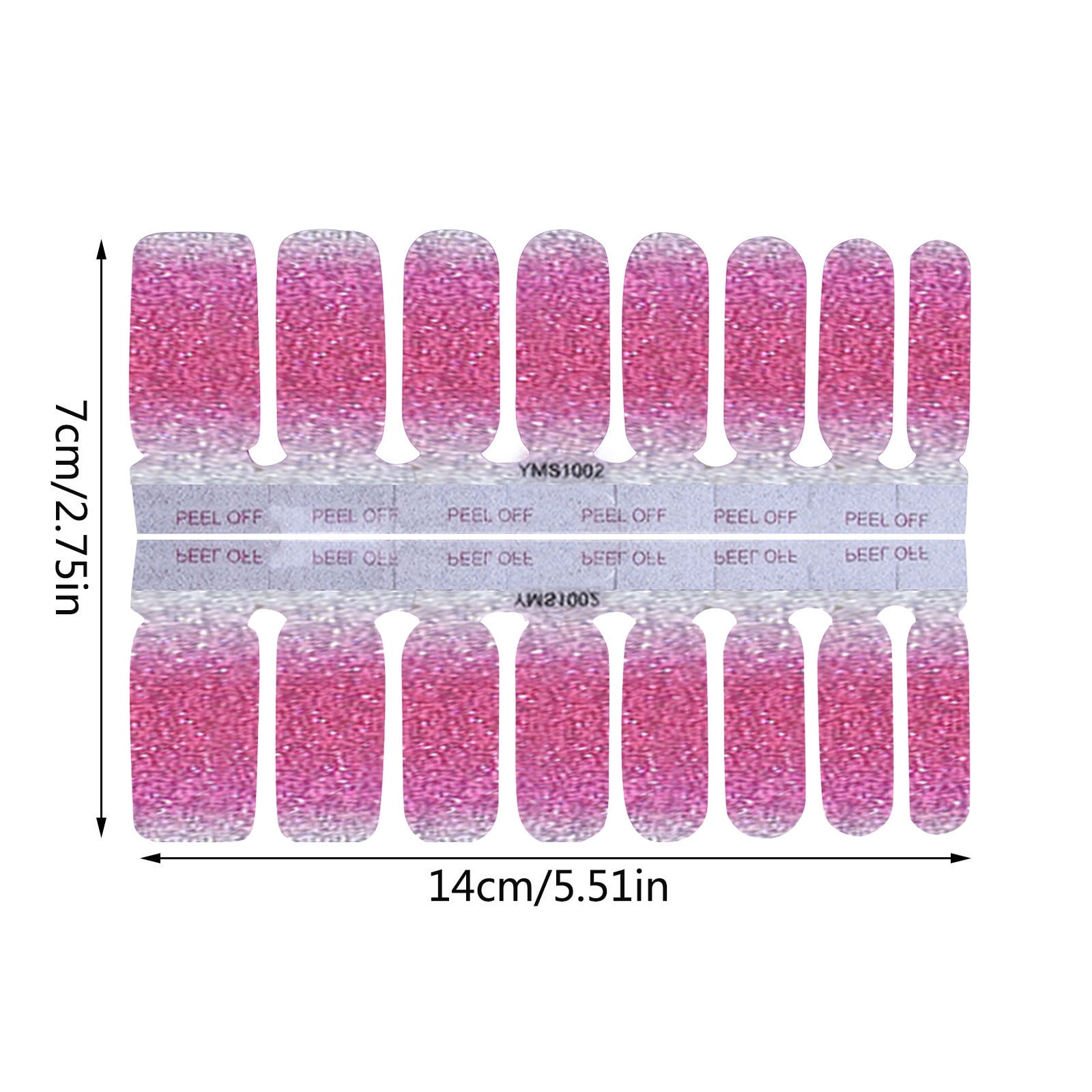 Nail Bling Stickers Cool Nail Stuff Fiberglass Nails Strips Nail Stamping Kits for Short Nails Nail Heart Stencils Cool Nails for Teenagers Kids Stickers 10-12 Polish Strips Petite Nail Decals Self