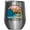 Silver, variant on Go Wild for a While with Mountains, River, Nature, Travel & Adventure Themed Art Merch Gift, White 12oz Wine Tumbler