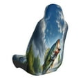 thumbnail image 2 of Honeii Largemouth Bass Jumping Out of The Water Print Car Seat Cover,Car Interior Covers,Universal Fit Seat Protector, Compatible with Most Cars, SUVs, Trucks, and Vans, 2 of 5