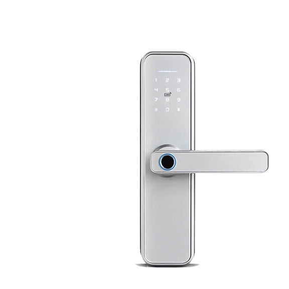Tuya Biometric Fingerprint Smart Door Locker Hotel Keyless Entry Home Handle App Unlock Digital Intelligent Lock ,More Secure