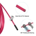 thumbnail image 4 of Uxcell Speed Skipping Rope Adjustable Speed Jumping Rope with Replacement Cable Pink (14mm Handle), 4 of 6
