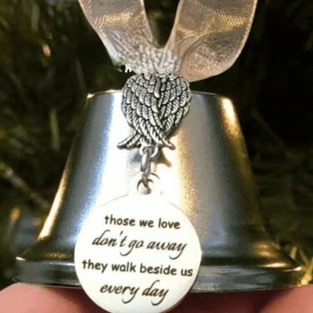 Colgante de campana de Navidad, árbol de Navidad, ala de Ángel, decoración colgante, recuerdo de fieltro, un regalo de adorno conmemorativo festivo