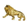thumbnail image 4 of Classical European Lions Sculpture Detailed Textured Carving Decorative Resins Art Piece For Shelf Tabletop Decors, 4 of 8