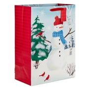 Hallmark Jumbo Holiday Gift Bag (Snowman With Cardinals)