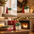 thumbnail image 6 of Christmas Snow House Ceramic Decor, Lighted Green Roof Village House with LED and Classic Style, Ornament for Home, Mantel, Tabletop, Holiday, Party, Seasonal, Gift, Display, Multicolor A, 6 of 6