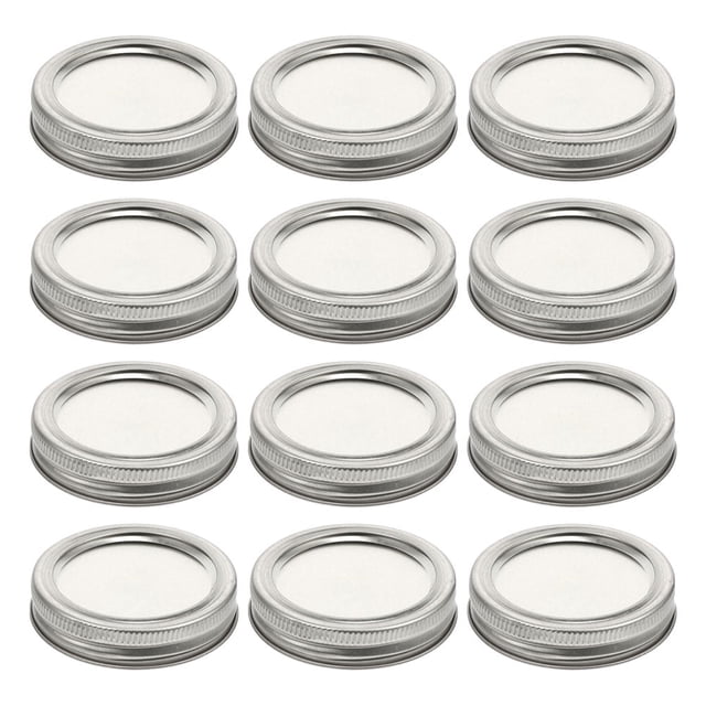 8 piezas de tapa de boca ancha para tarro de albañil, tapa a prueba de fugas, tapa de sellado para tarros de albañil con junta de silicona para el hogar