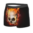 thumbnail image 2 of Naloa Satanic Skull In Flames In The Darkness Print Mens Underwear - Boxers for Men, Classic Briefs for Men, 2 of 9