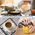thumbnail image 5 of Pioneer Flower Floral Print Pattern 1-Pack Oven Mitts Set, Heat Resistant Kitchen Gloves, 7.7" X 12", 5 of 6