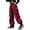 Red, variant on Girls Pants for Tween Girls Casual High Waist Loose Fit Cargo Sweatpants with Pockets for Everyday Streetwear