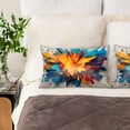 thumbnail image 2 of JUNZAN Colorful Paint Print Silk Pillowcase for Hair and Skin,Cooling Sleep Both Sides Silk Satin Pillow Covers with Zipper for Women Men, 2 of 6