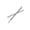sliver, variant on 2pcs Korean Hairpin Simple Cross One Word Clip Rhinestone Bangs  Edge Clip Top Female Hairpin