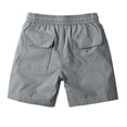 thumbnail image 5 of Fgvctg Mens Shorts Cargo Elastic Waistband Casual Summer Beach Cargo Shorts Stretch Waist Waistband Soft Relaxed Fit Short Drawstring Workout Plus Size Pant with Pockets,Gray,2XL, 5 of 6