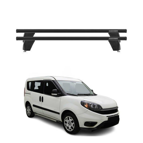 Fix Point Roof Racks Cross Bars for RAM ProMaster City 2015-2022 Black 2Pcs