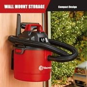Vacmaster Portable Wet Dry Shop Vacuum, 2.5 Gallon, 2 Peak HP, 1-1/4 Inch Hose