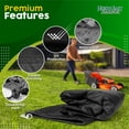 thumbnail image 4 of NEH Lawn Mower Cover, Marine Grade 600D, Push Mower Cover, Outdoor Storage Lawn Mower Cover Waterproof Heavy Duty, UV Protection Universal Push Lawn Mower Covers for Outside, 4 of 9