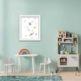 thumbnail image 2 of 8x10 Framed Nursery Wall Art Boho Stars Poster In White Wood Frame For Kid Bedroom or Playroom, 2 of 5