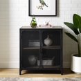 thumbnail image 4 of 30 inch Industrial Grey Wash Accent Cabinet with Mesh, 4 of 5