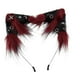 thumbnail image 5 of Diadema con orejas de gato para Halloween, accesorio para fotos de disfraz de cosplay, diadema para el pelo Rojo Negro, 5 of 8