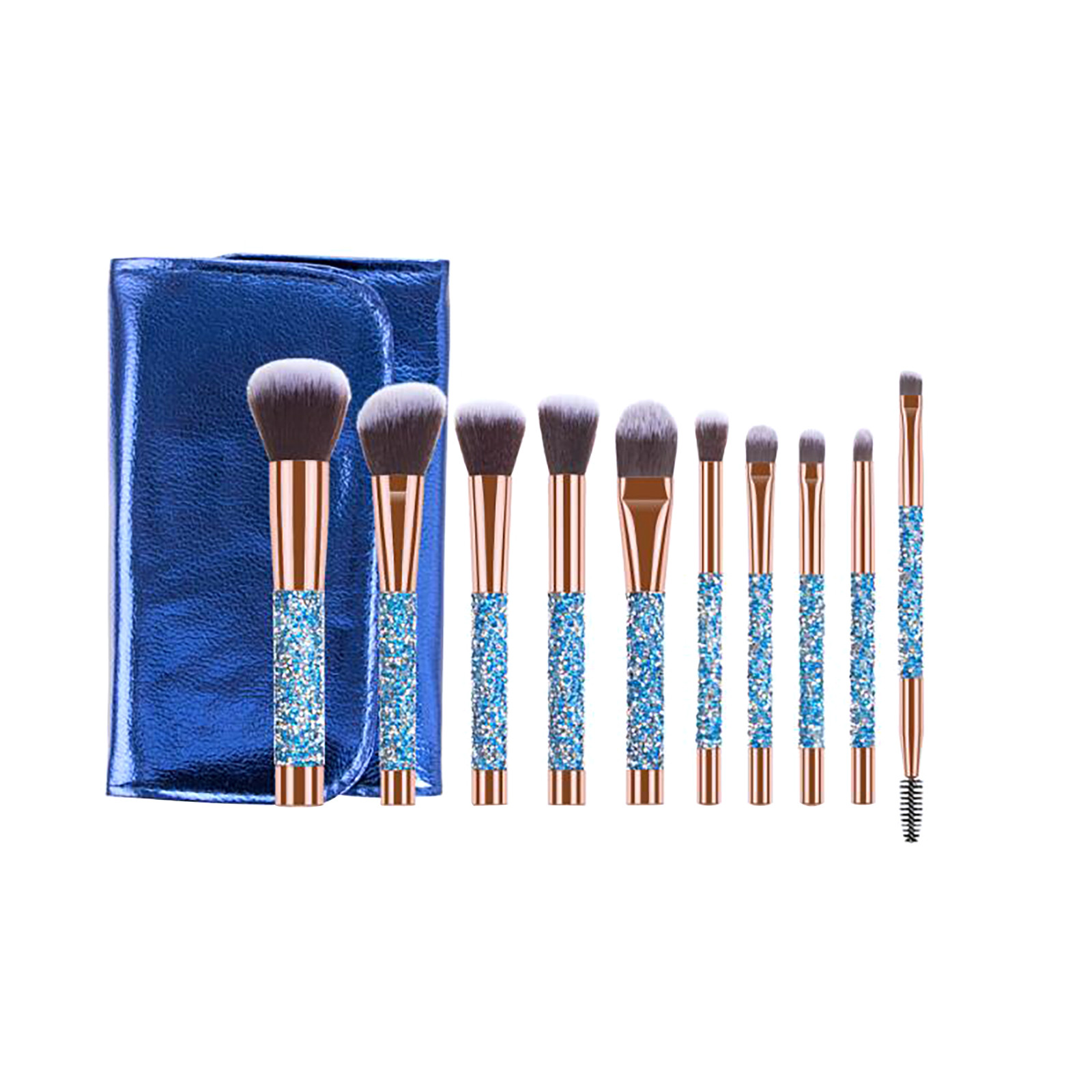 Herrnalise 2022 High Pigmented 10 Pcs Makeup Brush Sets Powder Brush