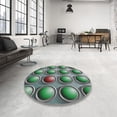 thumbnail image 4 of Ahgly Company Machine Washable Indoor Square Transitional Light Black Area Rugs, 7' Square, 4 of 7