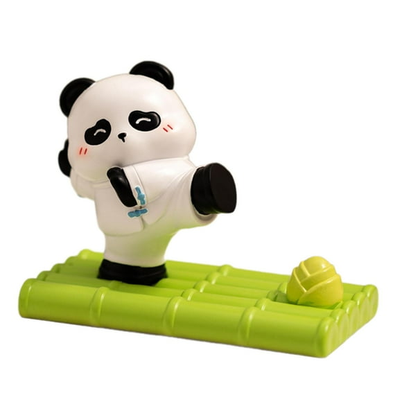 Soporte para teléfono inteligente con diseño de panda de dibujos animados para sala de estar, dormitorio y oficina B