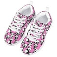 thumbnail image 3 of Suhoaziia Lightweight Breathable Shoes for Kids Pink Panda GraphicSneakers Girls Low Top Platform Ultralight Outdoor Sports Lace Up Shoe Size 4, 3 of 6
