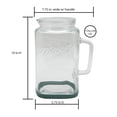 thumbnail image 4 of Mason Craft & More Glass 1 Gallon Pitcher with Removable Plastic Lid and Silicone Base, Sage, Useful for Serving Chilled Drinks, 4 of 6